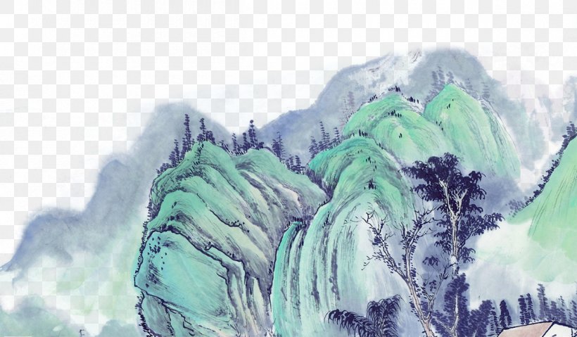 Shan Shui Ink Wash Painting Chinoiserie, PNG, 1200x702px, Shan Shui, Chinoiserie, Glacial Landform, Ice, Ink Brush Download Free