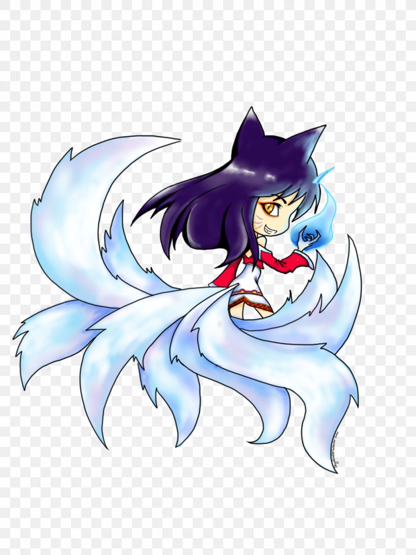 Ahri Nine-tailed Fox League Of Legends Marine Mammal, PNG, 1024x1366px, Watercolor, Cartoon, Flower, Frame, Heart Download Free