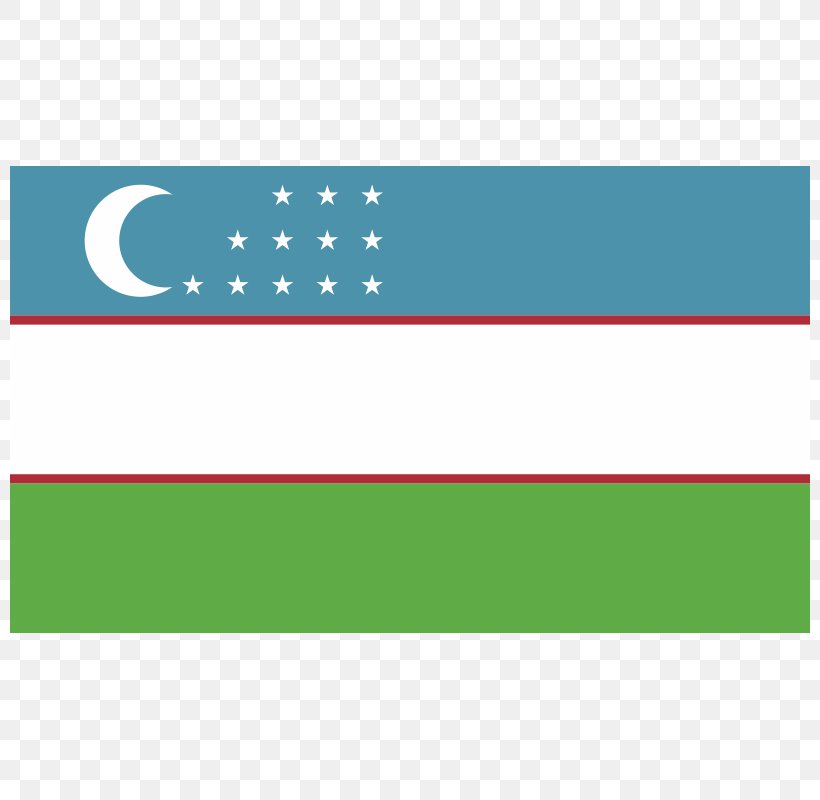Flag Of Uzbekistan National Flag Flags Of The World, PNG, 800x800px, Uzbekistan, Area, Banner, Brand, Davlat Ramzlari Download Free
