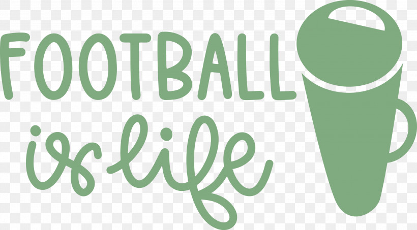 Football Is Life Football, PNG, 3000x1659px, Football, Green, Logo, Meter Download Free