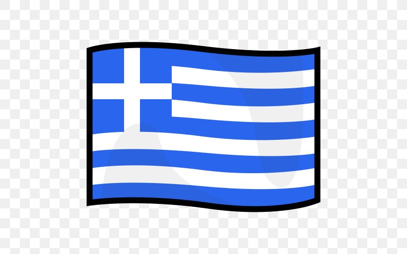 Flag Of Greece Emoji Clip Art, PNG, 512x512px, Greece, Area, Brand, Electric Blue, Emoji Download Free