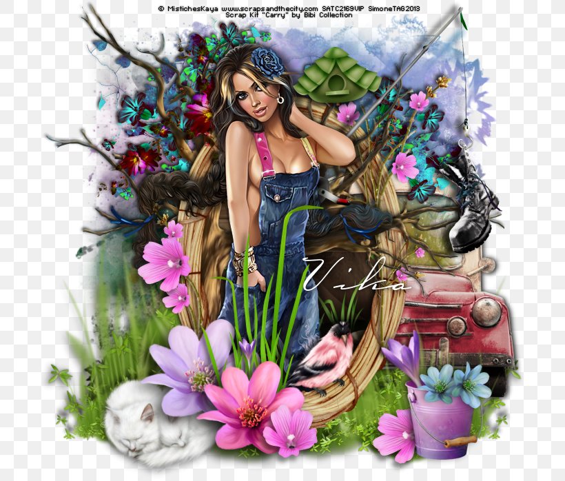 Floral Design Cut Flowers Flower Bouquet Fairy, PNG, 706x698px, Floral Design, Art, Cut Flowers, Fairy, Fictional Character Download Free