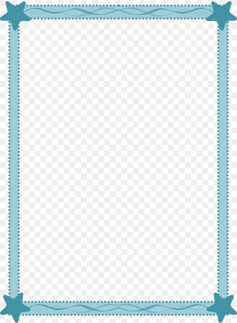 Picture Frame Sea Clip Art, PNG, 882x1200px, Picture Frame, Area, Blue, Color, Material Download Free