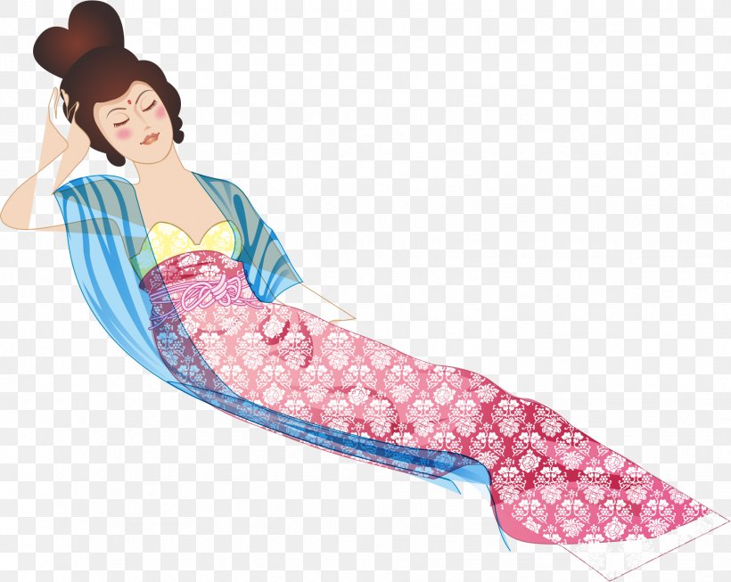 Sleep Bijin, PNG, 1838x1465px, Sleep, Bijin, Cartoon, Clothing, Four Beauties Download Free