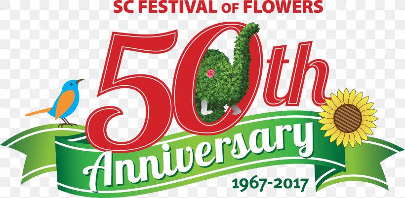 Greenwood Area Chamber Of Commerce Flower Bouquet Festival Logo, PNG, 2346x1152px, Greenwood Area Chamber Of Commerce, Anniversary, Brand, Exhibition, Festival Download Free