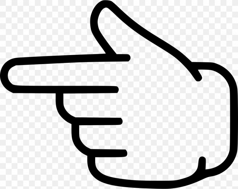 Index Finger Hand Gesture Pointing, PNG, 980x776px, Finger, Area, Black, Black And White, Color Download Free