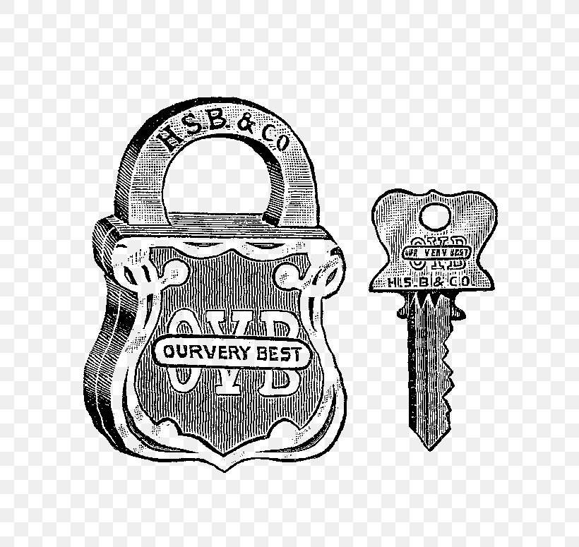 Padlock Key Clip Art, PNG, 815x775px, Padlock, Antique, Black And White, Brand, Digital Stamp Download Free