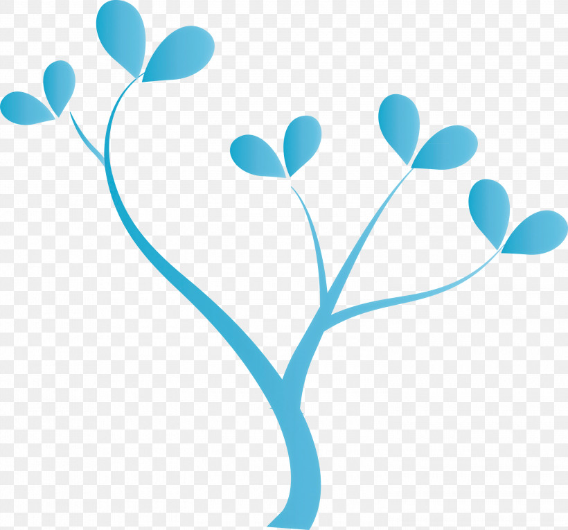 Turquoise Aqua Teal Heart Leaf, PNG, 3000x2801px, Cartoon Tree, Abstract Tree, Aqua, Heart, Leaf Download Free