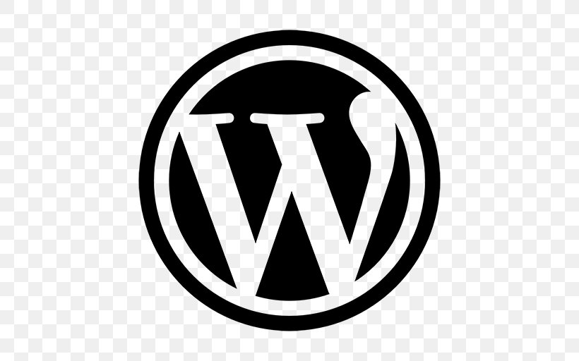 WordPress.com Blog Web Development, PNG, 512x512px, Wordpress, Area, Black And White, Blog, Blogger Download Free