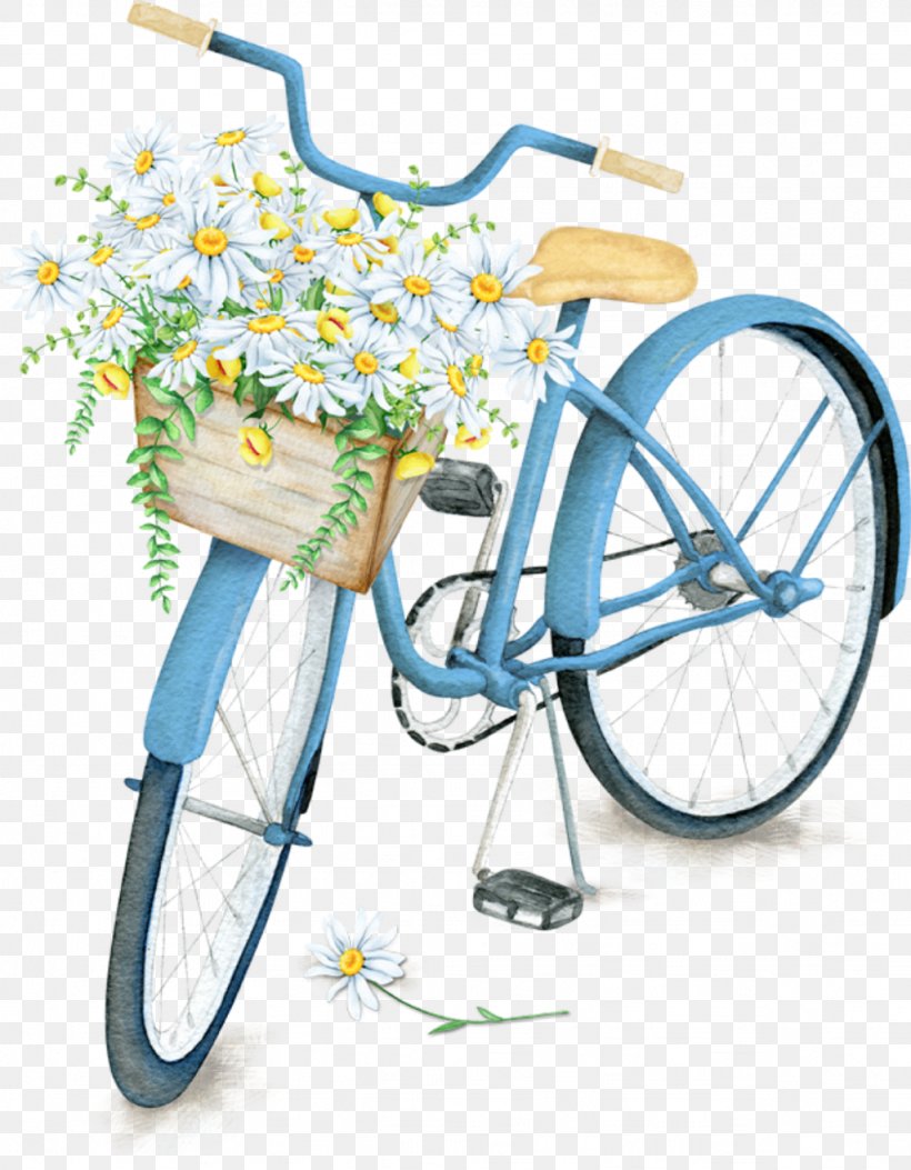 Blue Flower Frame, PNG, 1024x1316px, Bicycle, Basket, Bicycle Accessory, Bicycle Basket, Bicycle Baskets Download Free