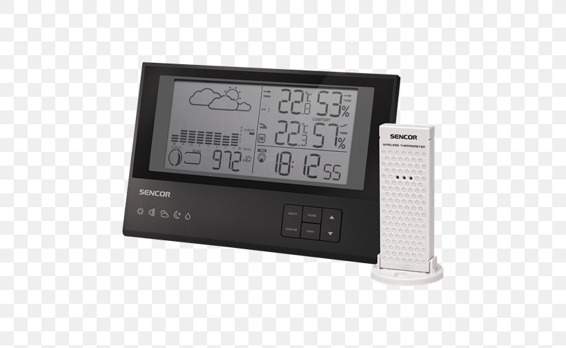 Weather Station Thermometer Electronics Hygrometer Meteorology, PNG, 504x504px, Weather Station, Clock, Electronics, Hardware, Humidity Download Free