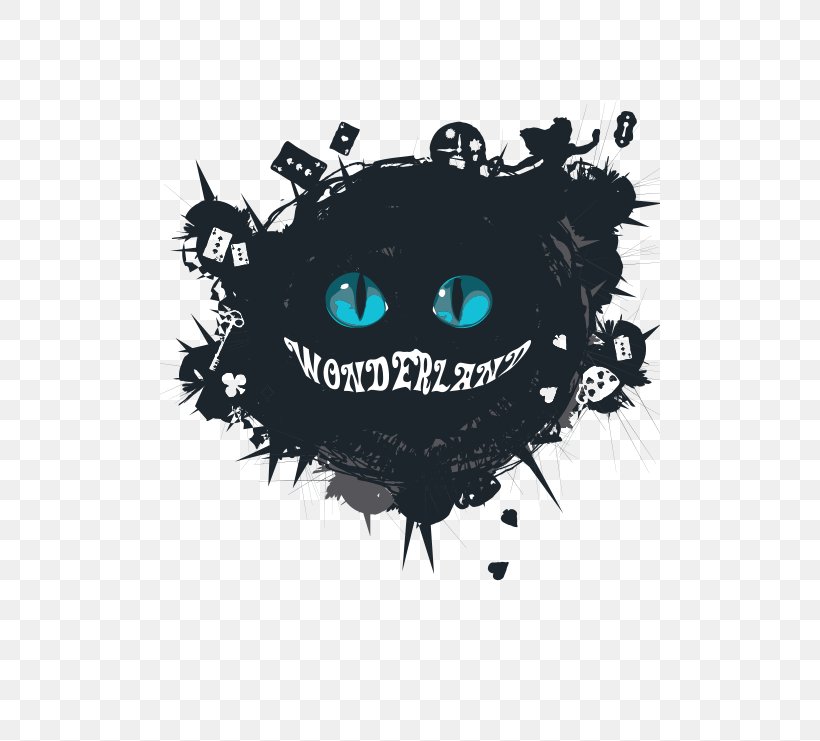 Alice In Wonderland Alice's Adventures In Wonderland Cheshire Cat T-shirt, PNG, 500x741px, Alice In Wonderland, Alice S Adventures In Wonderland, Alice Through The Looking Glass, Black And White, Brand Download Free