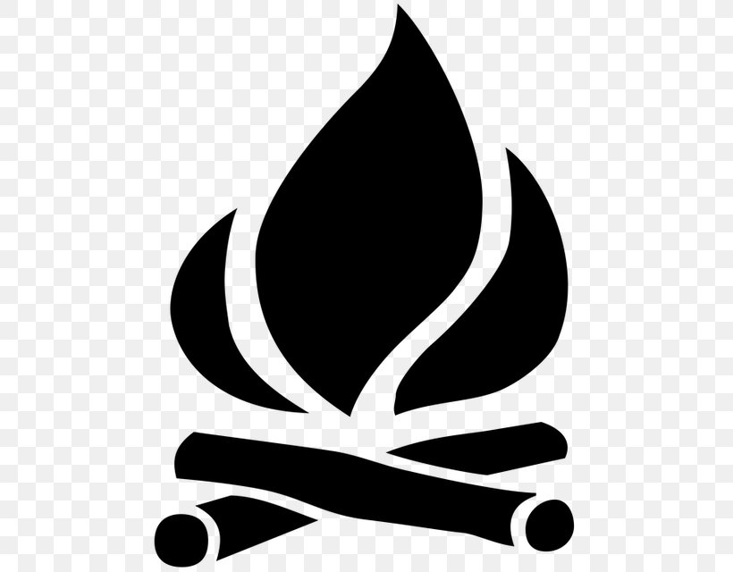 Campfire Clip Art, PNG, 640x640px, Campfire, Artwork, Black And White, Bonfire, Camping Download Free