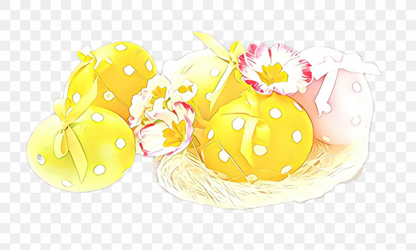 Easter Egg, PNG, 2580x1552px, Yellow, Easter, Easter Egg, Food Download Free