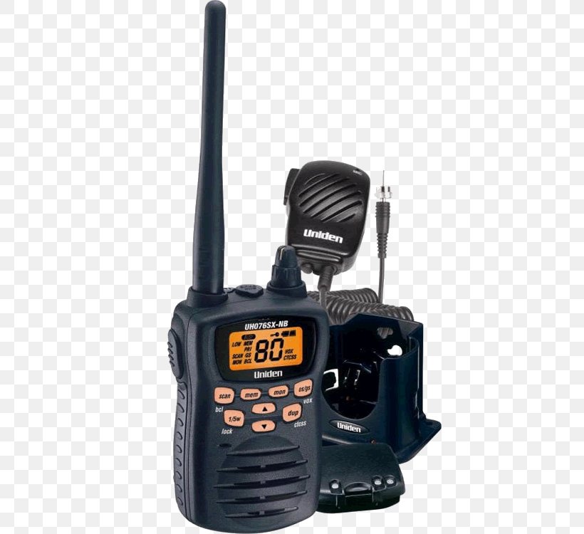 UHF CB Ultra High Frequency Radio Scanners Citizens Band Radio Uniden, PNG, 750x750px, Uhf Cb, Aerials, Citizens Band Radio, Continuous Tonecoded Squelch System, Electronic Device Download Free