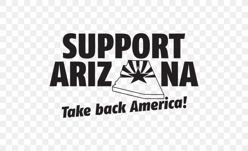 Arizona T-shirt Logo Brand Font, PNG, 500x500px, Arizona, Area, Black And White, Brand, Logo Download Free