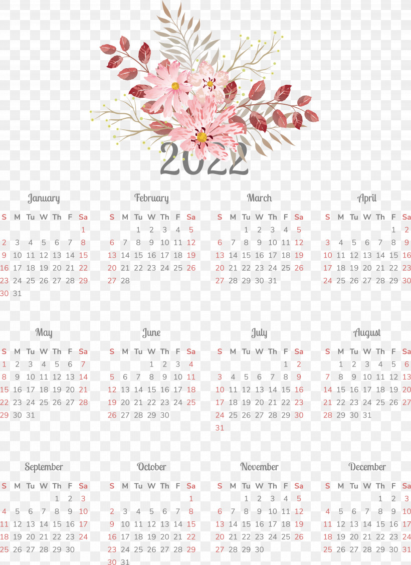 Calendar Font Flower 2011, PNG, 5216x7172px, Calendar, Flower Download Free