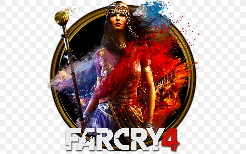 Far Cry 4 Far Cry 3 Far Cry 5 PlayStation 4, PNG, 512x512px, Far Cry 4, Ajay Ghale, Album Cover, Far Cry, Far Cry 3 Download Free