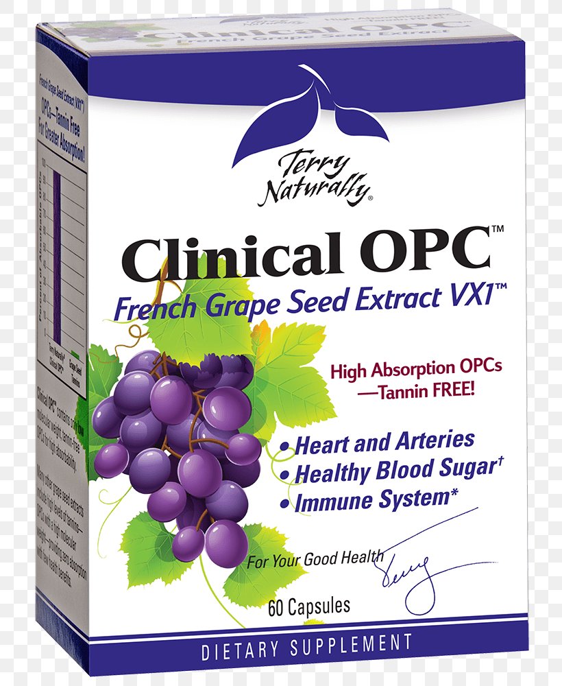 Grape Seed Extract Proanthocyanidin Europharma (Terry Naturally Brand) Dietary Supplement, PNG, 748x1000px, Grape Seed Extract, Capsule, Dietary Supplement, Extract, Flavor Download Free
