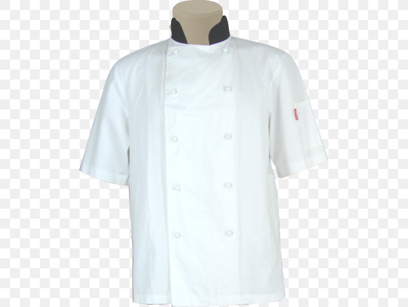 T-shirt White Sleeve Lab Coats Chef's Uniform, PNG, 501x618px, Tshirt, Aspesi, Blouse, Blue, Button Download Free