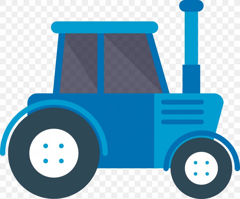 Tractor Agriculture, PNG, 2265x1886px, Tractor, Agriculture, Automotive Design, Blue, Car Download Free