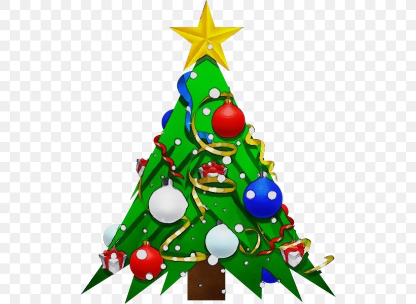 Christmas Tree, PNG, 600x600px, Watercolor, Christmas, Christmas Decoration, Christmas Eve, Christmas Ornament Download Free