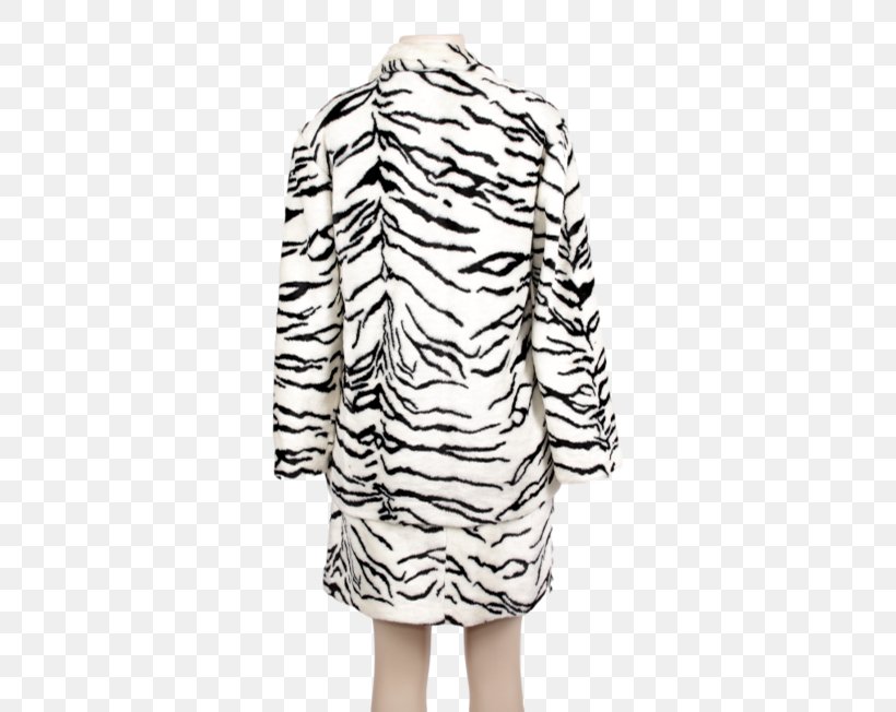 Coat Outerwear Sleeve Zebra Dress, PNG, 510x652px, Coat, Clothing, Day Dress, Dress, Fur Download Free