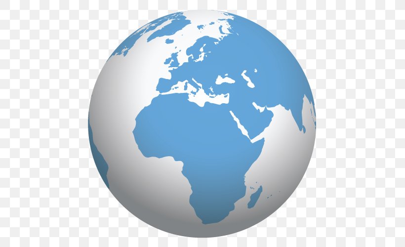 Globe Earth Vector Graphics World Map Clip Art, PNG, 500x500px, Globe, Black And White, Continent, Earth, Map Download Free