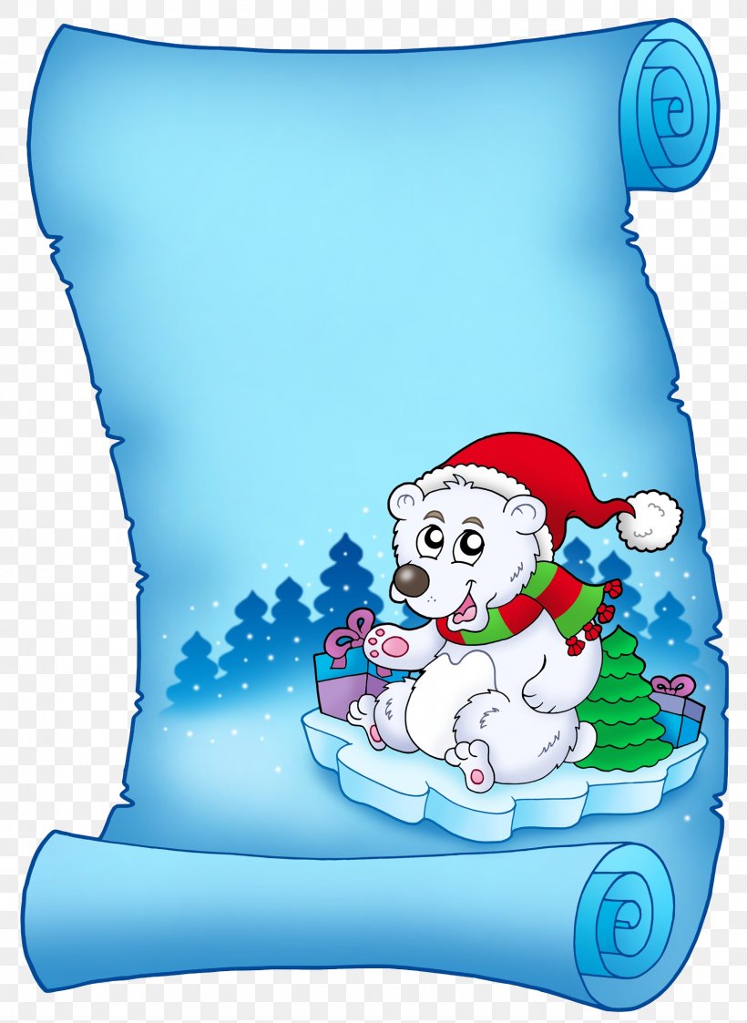Polar Bear Santa Claus Giant Panda Clip Art, PNG, 1597x2188px, Polar Bear, Bear, Christmas, Cushion, Cuteness Download Free