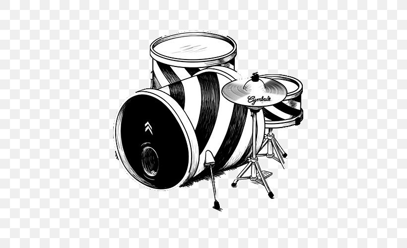 Drum Kits Drawing Drummer Snare Drums, PNG, 500x500px, Watercolor, Cartoon, Flower, Frame, Heart Download Free