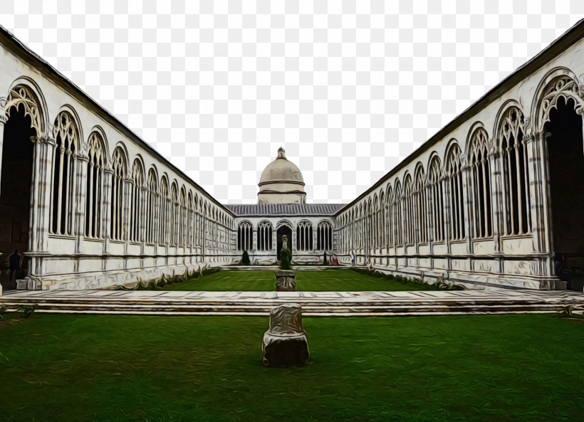Leaning Tower Of Pisa Camposanto Cemetery Tourist Attraction, PNG, 1920x1390px, Watercolor, Camposanto, Cemetery, Fresco, Giovanni Di Simone Download Free