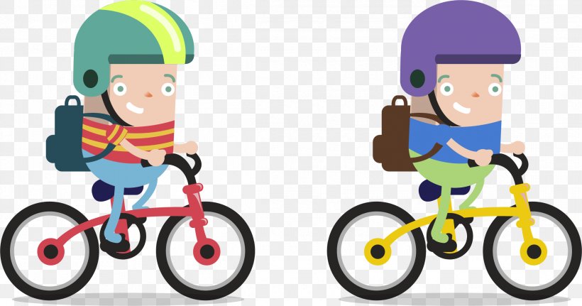 Bicycle Cycling, PNG, 2328x1226px, Bicycle, Abike, Bicycle Accessory, Cartoon, Cycling Download Free