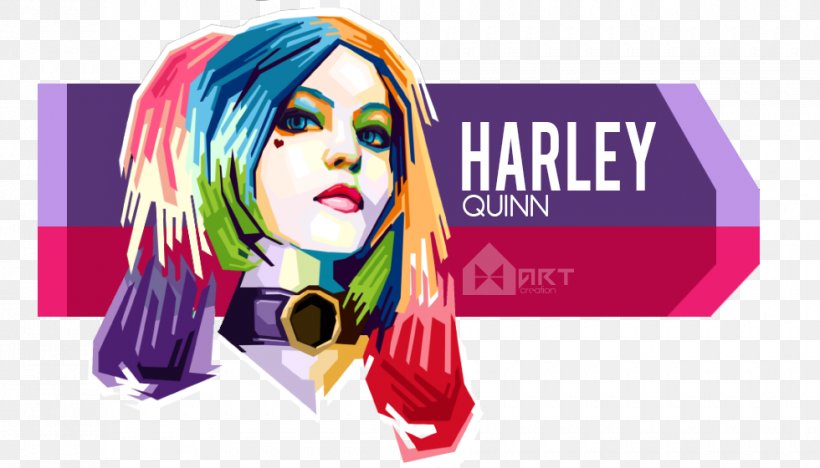 Graphic Design Harley Quinn Digital Art WPAP, PNG, 980x560px, Harley Quinn, Art, Artist, Deviantart, Digital Art Download Free