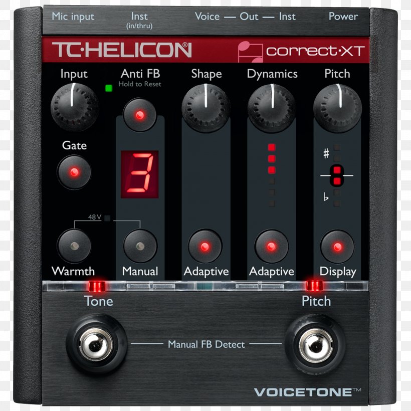 TC-Helicon VoiceTone Correct XT Effects Processors & Pedals TC Electronic Pitch Correction, PNG, 2048x2048px, Watercolor, Cartoon, Flower, Frame, Heart Download Free