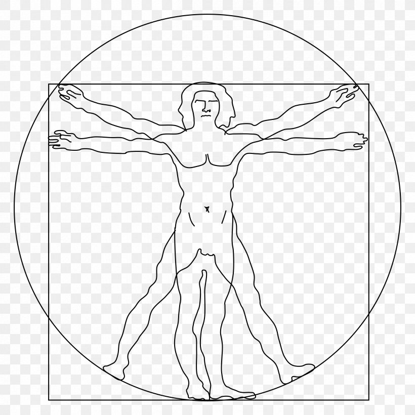 Vitruvian Man Clip Art, PNG, 2400x2400px, Watercolor, Cartoon, Flower, Frame, Heart Download Free