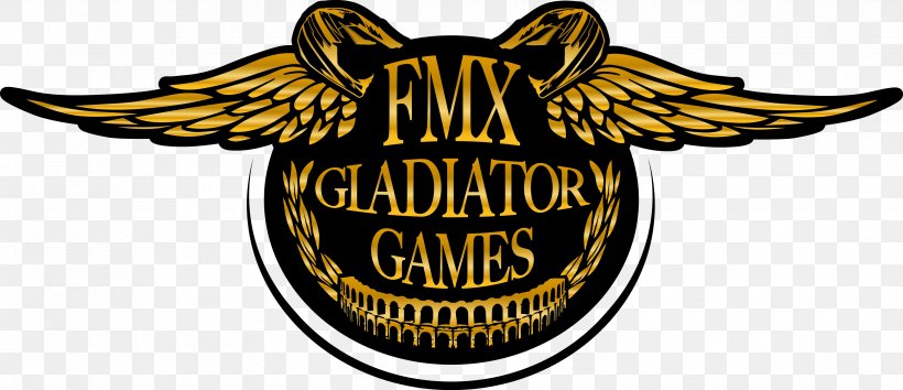 Freestyle Motocross Gladiator Motorsport, PNG, 3313x1433px, Freestyle Motocross, Arena, Badge, Brand, Crest Download Free