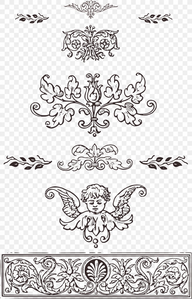 Ornament Decorative Arts Royalty-free Clip Art, PNG, 2319x3600px, Watercolor, Cartoon, Flower, Frame, Heart Download Free