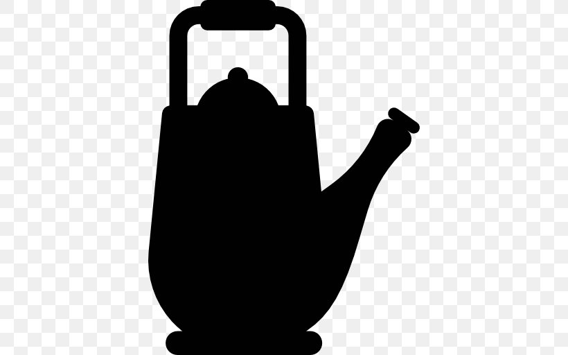 Black And White Kettle Silhouette, PNG, 512x512px, Food, Black And White, Drink, Kettle, Logo Download Free