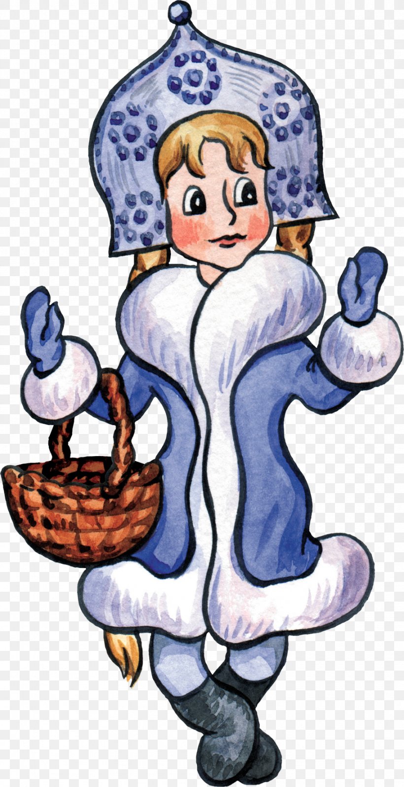 Snegurochka Drawing Ded Moroz Decoupage, PNG, 910x1772px, Snegurochka, Art, Artwork, Cartoon, Character Download Free