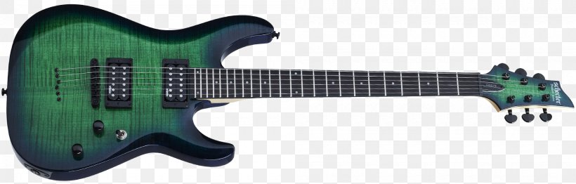 Seven-string Guitar Schecter Guitar Research Electric Guitar Schecter C-1 Hellraiser FR, PNG, 2000x640px, Sevenstring Guitar, Acoustic Electric Guitar, Bass Guitar, Bigsby Vibrato Tailpiece, Bolton Neck Download Free