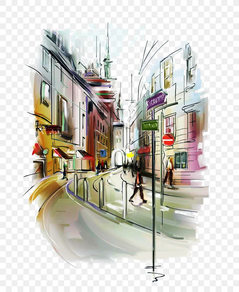 Watercolor Painting Canvas Art, PNG, 718x1000px, Watercolor Painting, Architecture, Art, Canvas, Canvas Print Download Free