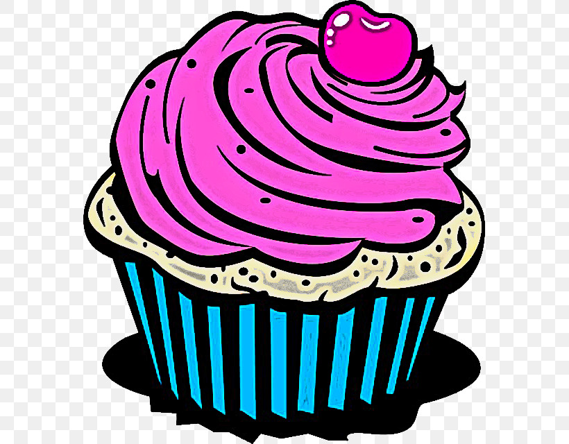 Baking Cup Cupcake Pink Icing Purple, PNG, 579x640px, Baking Cup, Cupcake, Dessert, Food, Icing Download Free
