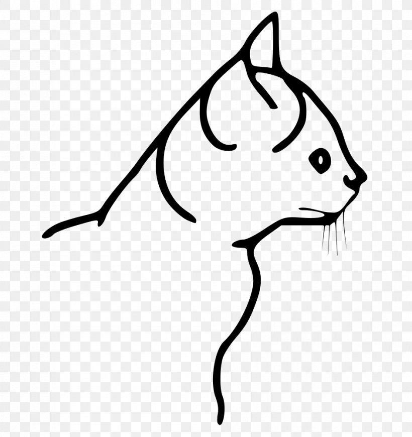 Cat Clip Art, PNG, 942x1000px, Cat, Artwork, Black, Black And White, Carnivoran Download Free