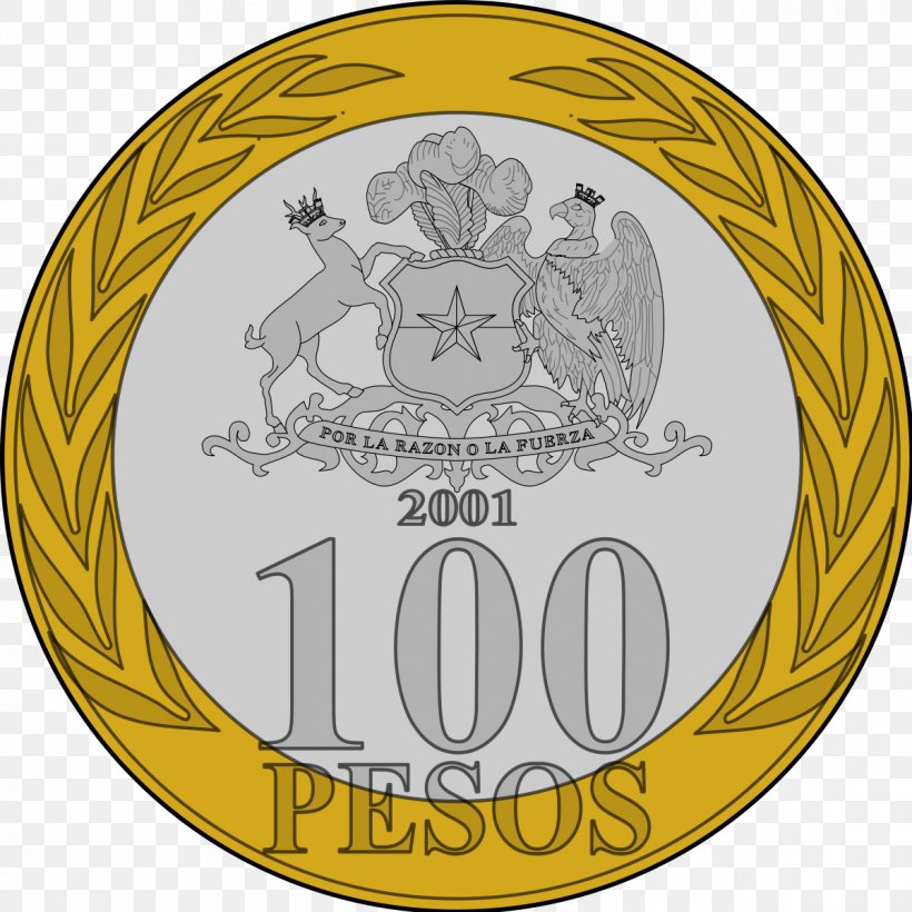 Chilean Peso Currency Coin, PNG, 1200x1200px, Chile, Badge, Chilean Peso, Coin, Country Download Free