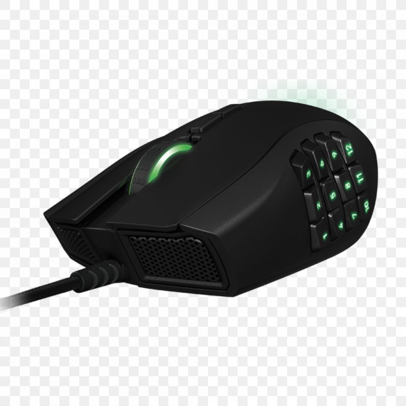 Computer Mouse Computer Keyboard Razer Naga Razer Inc., PNG, 1000x1000px, Computer Mouse, Computer, Computer Component, Computer Keyboard, Dots Per Inch Download Free