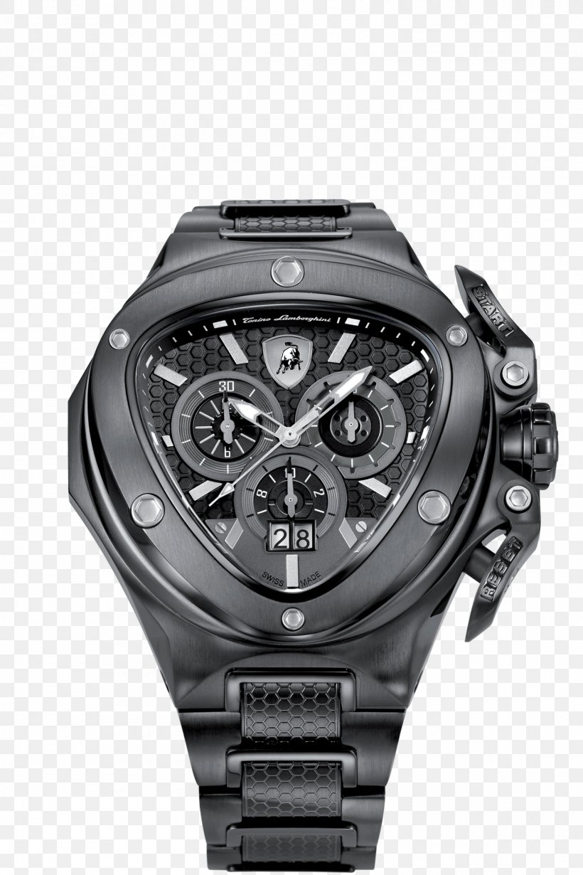 Automatic Watch Lamborghini Chronograph Strap, PNG, 1500x2250px, Watch, Analog Watch, Automatic Watch, Black, Brand Download Free