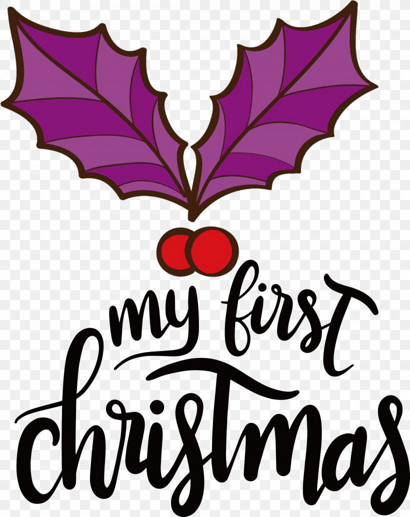 My First Christmas, PNG, 2378x3000px, My First Christmas, Flower, Leaf, Logo, M Download Free
