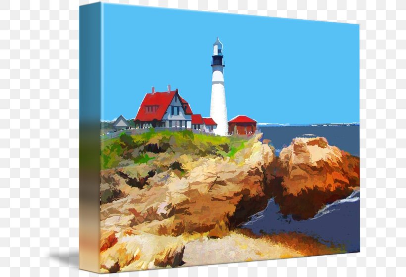 Portland Head Light Lighthouse Douchegordijn Shower, PNG, 650x560px, Portland Head Light, Curtain, Douchegordijn, Greeting Note Cards, Lighthouse Download Free