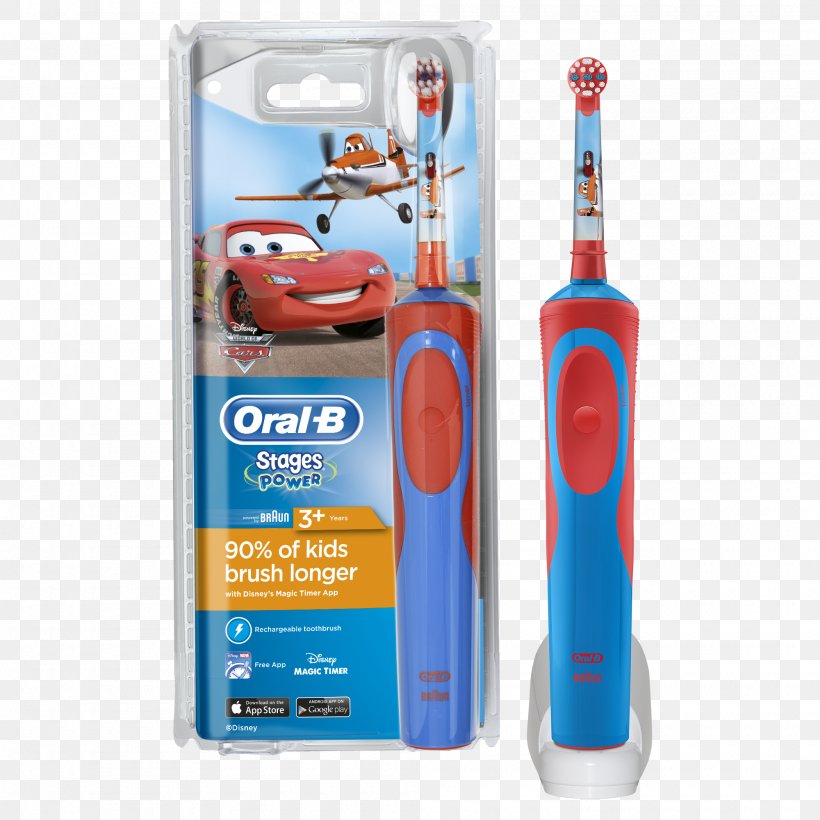 Electric Toothbrush Oral-B Pro-Health Stages Stage 3 Cars, PNG, 2000x2000px, Watercolor, Cartoon, Flower, Frame, Heart Download Free