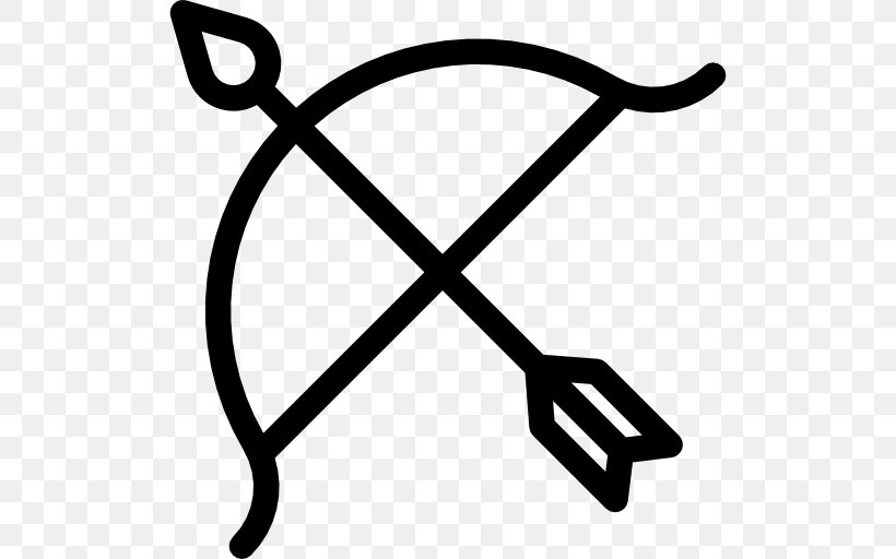 Archery Bow And Arrow, PNG, 512x512px, Archery, Area, Black And White, Bow And Arrow, Drawing Download Free